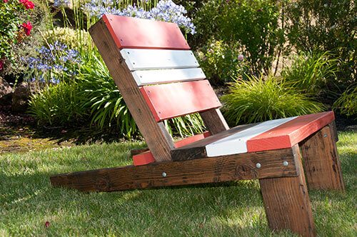 Adirondack chair by Urban Garden Studio Adirondack chair, reclaimed wood chair, outdoor furniture, rustic outdoor furniture, modern outdoor furniture, barn wood furniture, custom made barn wood furniture