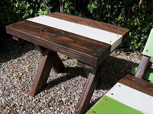 Side table reclaimed wood, wooden adirondack side table, outdoor table, patio table, modern outdoor table, garden table, outdoor wood table, farmhouse table, cottage table, modern table, contemporary table, rustic table, wood side table